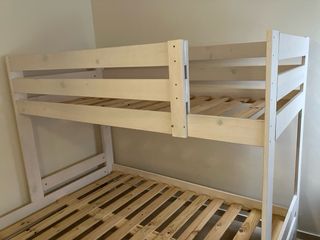 Litera triple Lufe blanca madera