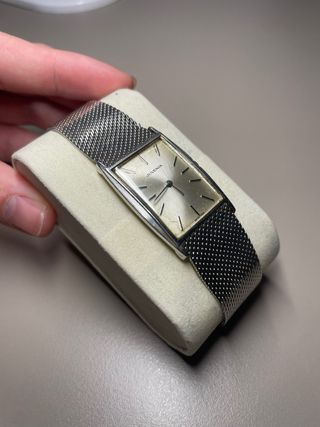 Orologio Juvenia Tank Vintage in Acciaio