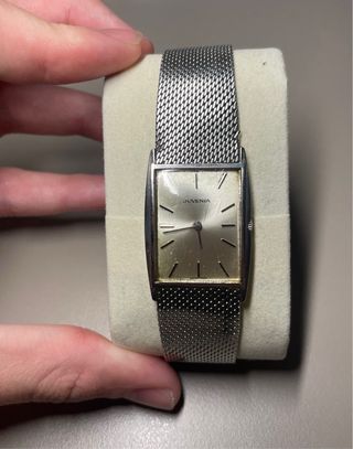 Orologio Juvenia Tank Vintage in Acciaio