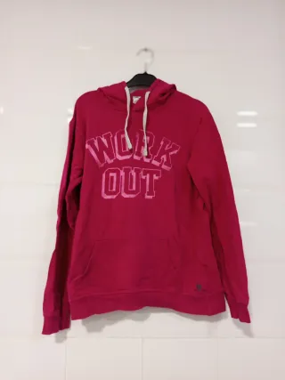Sudadera niña rosa WORK OUT