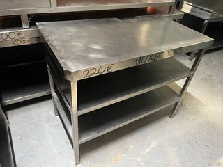 Mesa de acero inoxidable 110x60x85