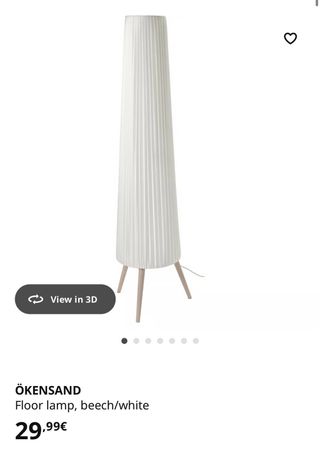 Lampada da Terra IKEA Carta Bianca