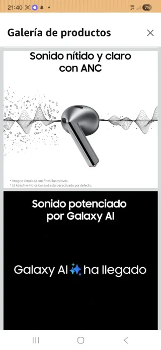 Samsung Galaxy Buds3 + Cargador
