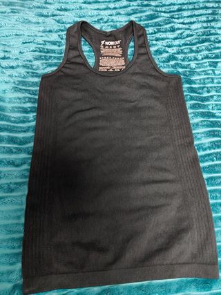 Camiseta WORKOUT Negra Deportiva Mujer