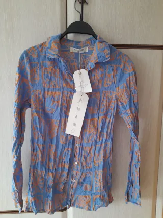 Camisa Nice Things S/36 Azul Naranja