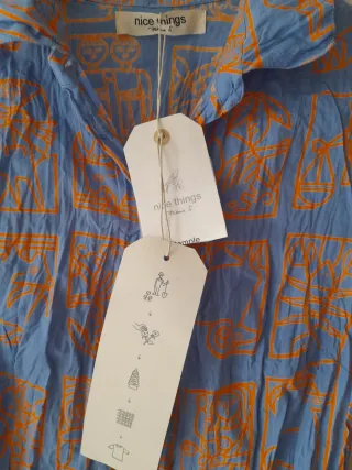 Camisa Nice Things S/36 Azul Naranja