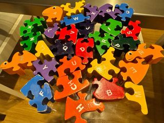 Puzzle Madera Tortuga Abecedario