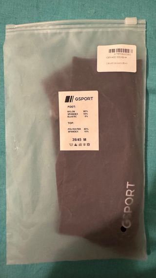 Dos pares calcetines Gsport Black - Talla 39/45