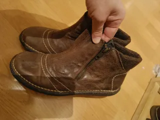 Botines de piel mujer marrones