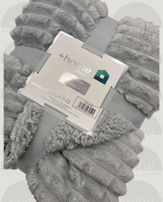 Manta Gris Pyramid 130x160 cm