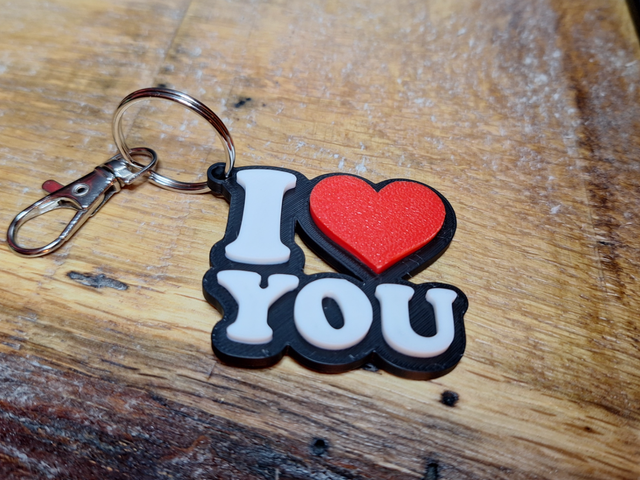 Llavero I LOVE YOU Corazón San Valentín