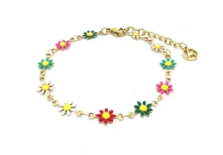 Bracciale Margherita Oro Multicolore