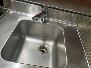 Fregadero industrial acero inoxidable 120x60x85