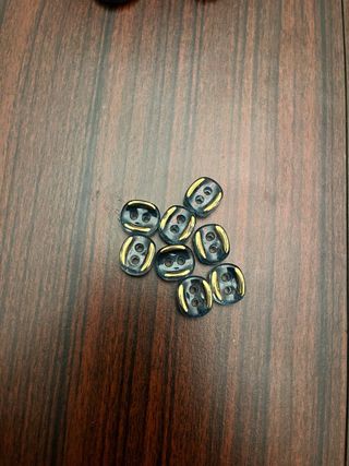 Bottoni vintage blu e oro