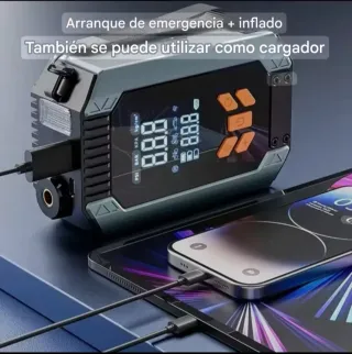 Arrancador Compresor Portátil Multifunción