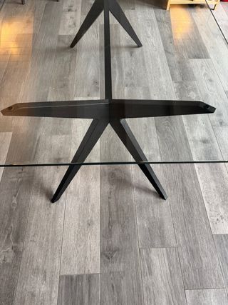 Tavolo Kent Calligaris in Vetro e basamento legno