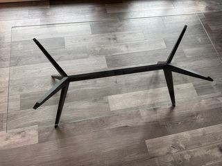 Tavolo Kent Calligaris in Vetro e basamento legno