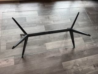 Tavolo Kent Calligaris in Vetro e basamento legno