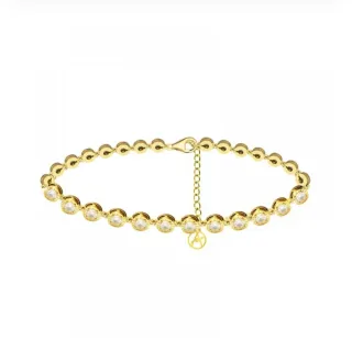 Bracciale punto luce oro