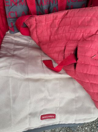 Silla de paseo Maclaren roja