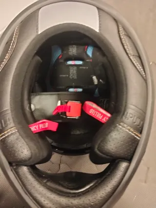 Casco Moto Talla XS LS2 Rojo y Negro