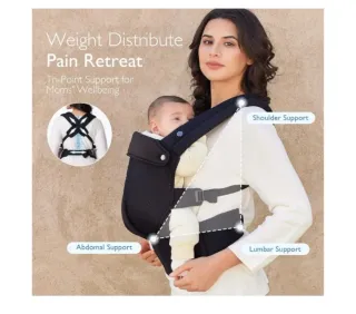 Mochila Portabebés Ergonómica Negra