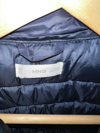 Abrigo acolchado azul Mango 10 años