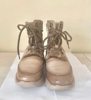 Botines Hispanitas Beige/Marrón Talla 36