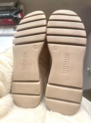 Botines Hispanitas Beige/Marrón Talla 36