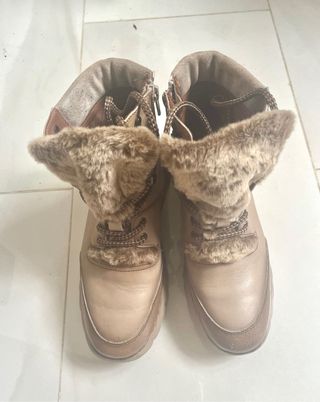 Botines Hispanitas Beige/Marrón Talla 36