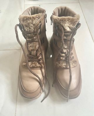 Botines Hispanitas Beige/Marrón Talla 36