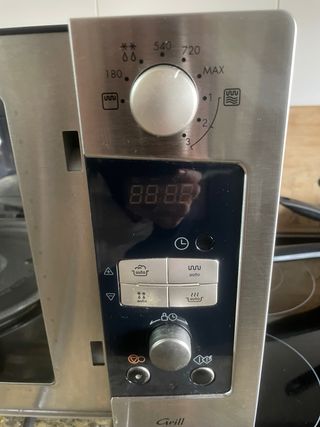 Microondas LG plateado