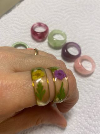 Lote anillos pasta varios tamaños