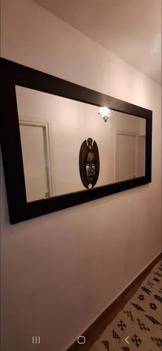 Espejo cuerpo entero madera y cristal