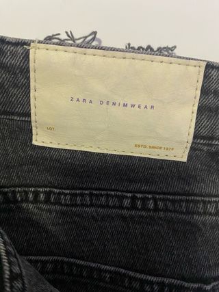 Pantalones Zara Gris Oscuro Talla 42