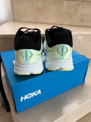 Zapatilla Hoka Clifton 10 Verde y Negra