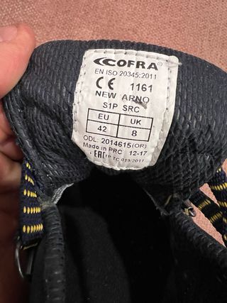 Botas de trabajo Cofra negras y amarillas
