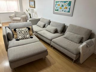 Divano modulare chaiselongue 4 posti