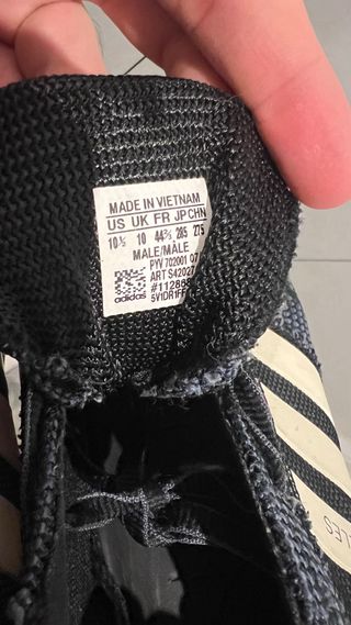 Zapatillas Adidas Negras y Azules Talla 44 2/3