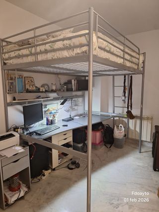 Litera Metálica con Escritorio