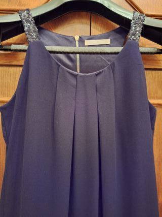 Vestido negro corto lentejuelas