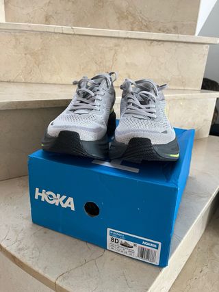 Hoka Bondi 9 Zapatilla Gris/Verde