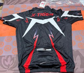 Maillot Ciclismo X-Tiger Negro Rojo