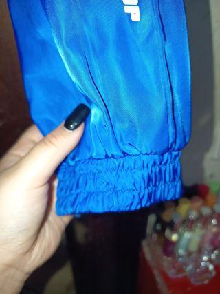 Chaqueta Bomber Crop Azul