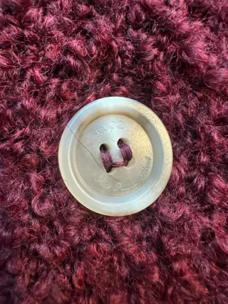 5mc2 Fluffy cardigan bouclé bordeaux