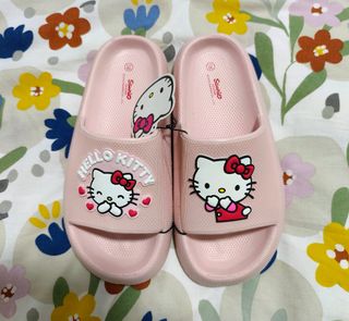 Chanclas Hello Kitty plataforma rosa