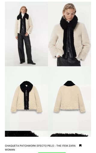 Chaqueta Zara pelo y  piel Edición limitada