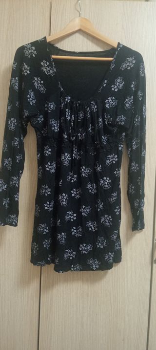 Camiseta mujer manga larga estampada