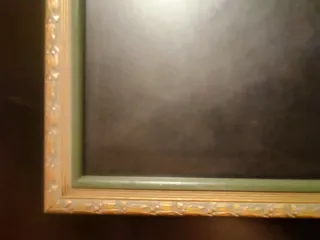 Portarretratos de mesa dorado y verde