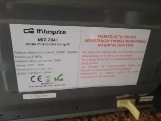 Microondas Orbegozo para piezas